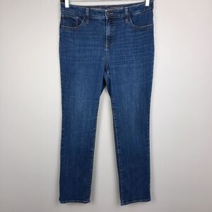 Chico's So Slimming Girlfriend Straight Leg Jeans, Size 1R